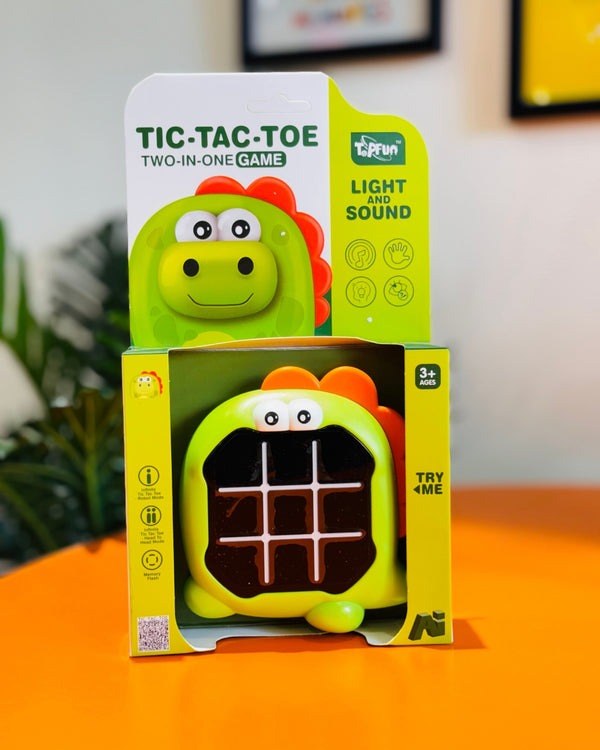 Tic Tac Toe Game, Animal-Themed 2-in-1 Handheld Puzzle Game Console