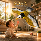 🦅 Watch the eagle flap, fly & rotate! Fun entertainment for kids and pets. Order now! ✨