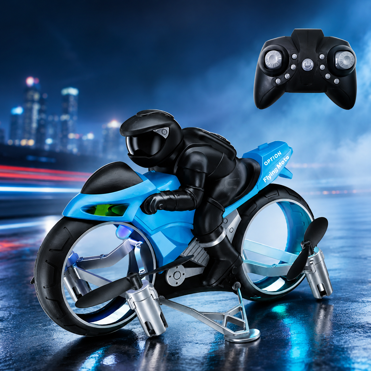 Flying RC Motorcycle – Land & Air Dual Mode (2-in-1)