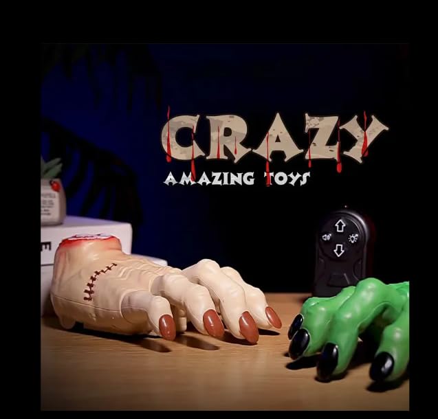 Bring spooky fun to playtime with the RC Crazy Walking Zombie Hand Toy!