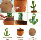 🌵 Dancing Cactus Toy – Sing, Talk & Dance!