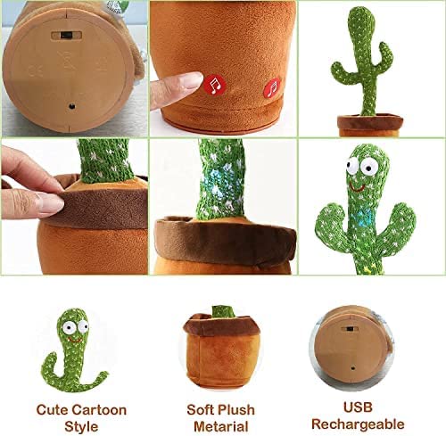 🌵 Dancing Cactus Toy – Sing, Talk & Dance!