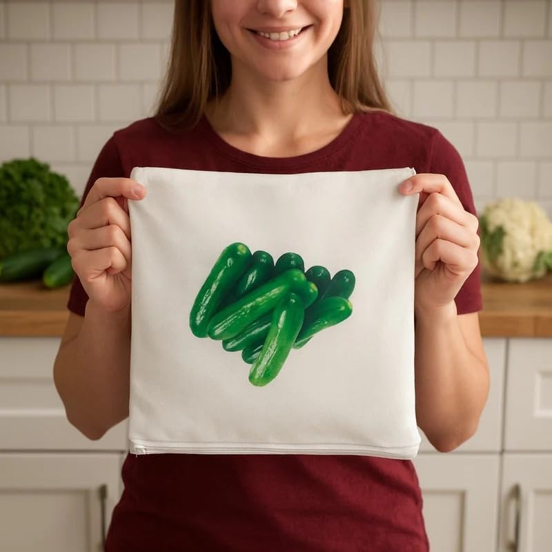 Reusable Fridge Storage Bags – Pack of 10 Cotton Fruit & Vegetable Organizer Pouches