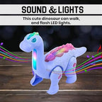 Musical Light-Up Walking Dinosaur Toy for Kids