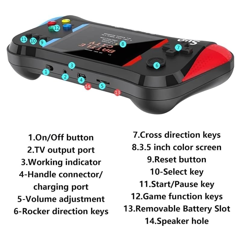 Retro Handheld Gaming Console – 520 Games in 1