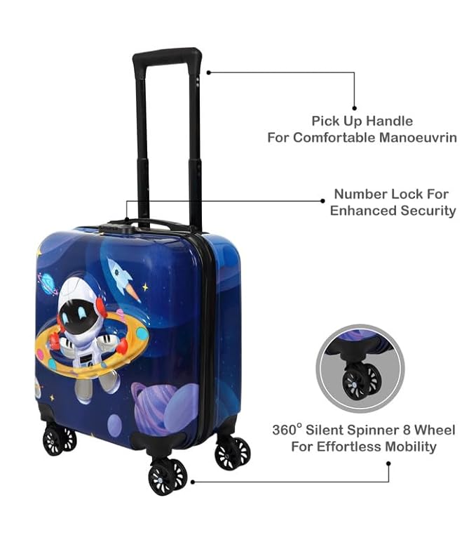 Little Astronaut Space-Themed Kids Suitcase