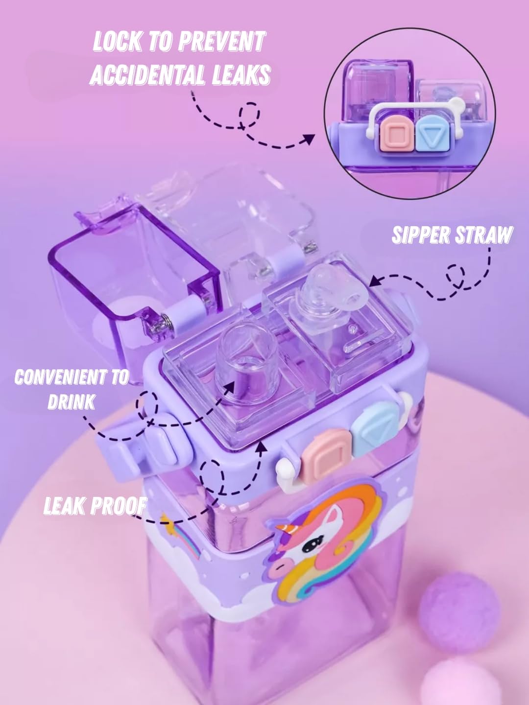 ✨ Unicorn Fantasy Water Bottle 🦄