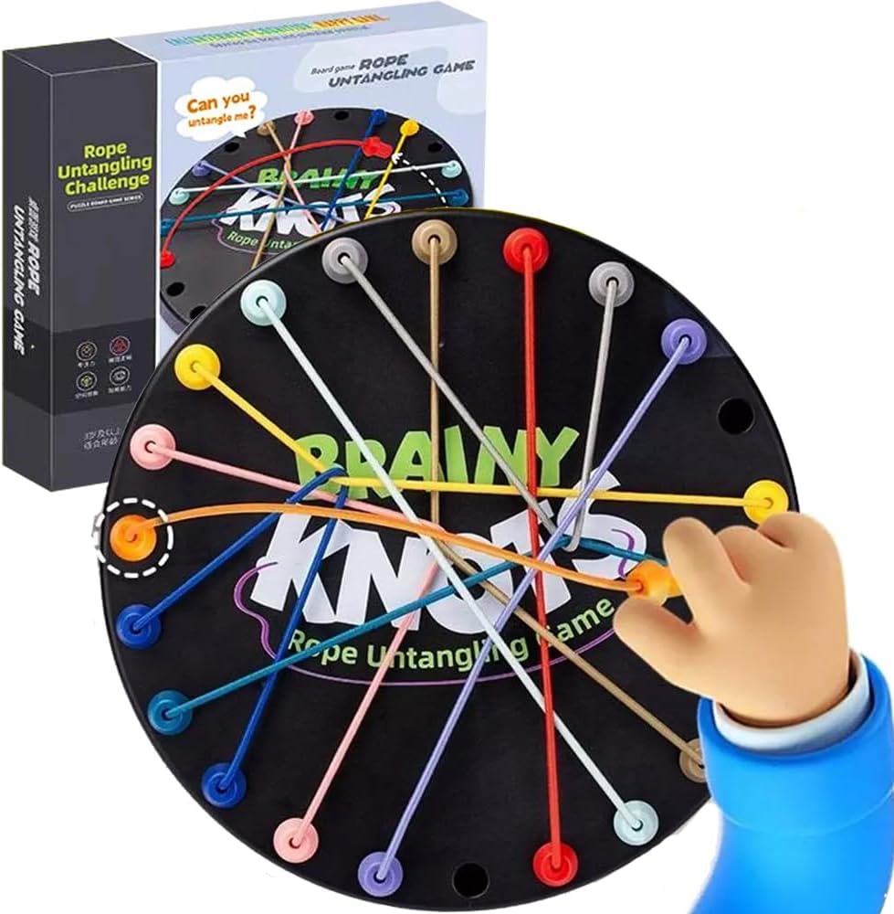 Rope Untangling Game, Colorful Twisted Rope Puzzlespiel