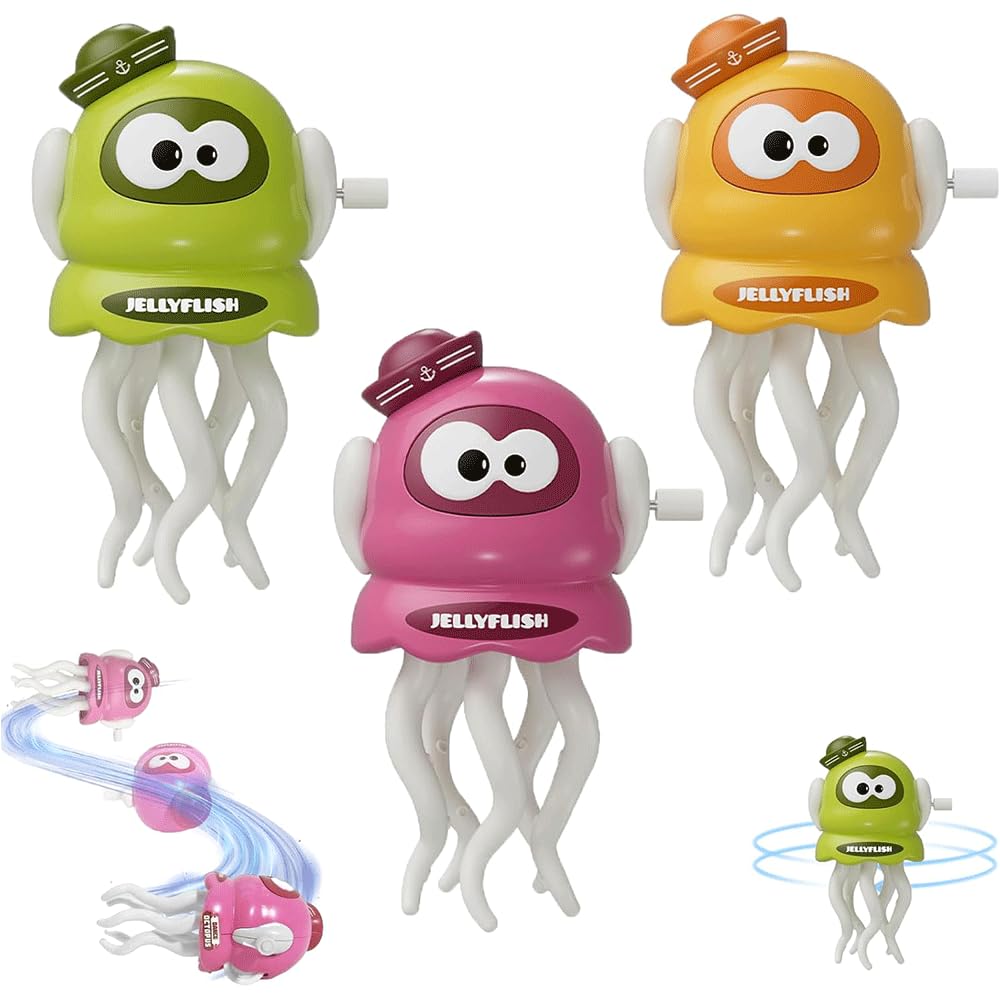Wind-Up Jellyfish Twist Toy – No Battery Required, Fun Wiggling Action for Kids