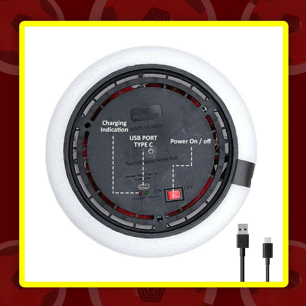 Air Football Toy Hover Soccer Ball Floating Soft Foam Bumper With LED Lights Hoverball