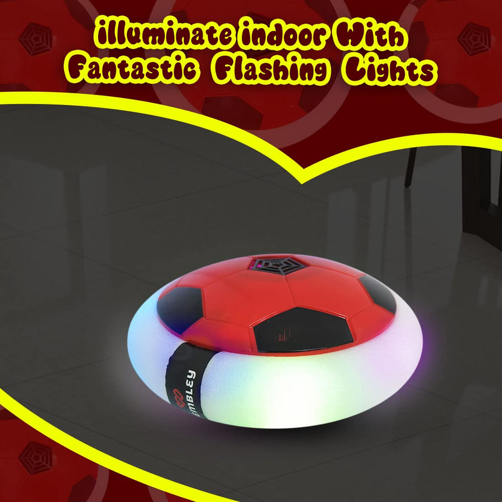 Air Football Toy Hover Soccer Ball Floating Soft Foam Bumper With LED Lights Hoverball