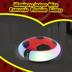 Air Football Toy Hover Soccer Ball Floating Soft Foam Bumper With LED Lights Hoverball
