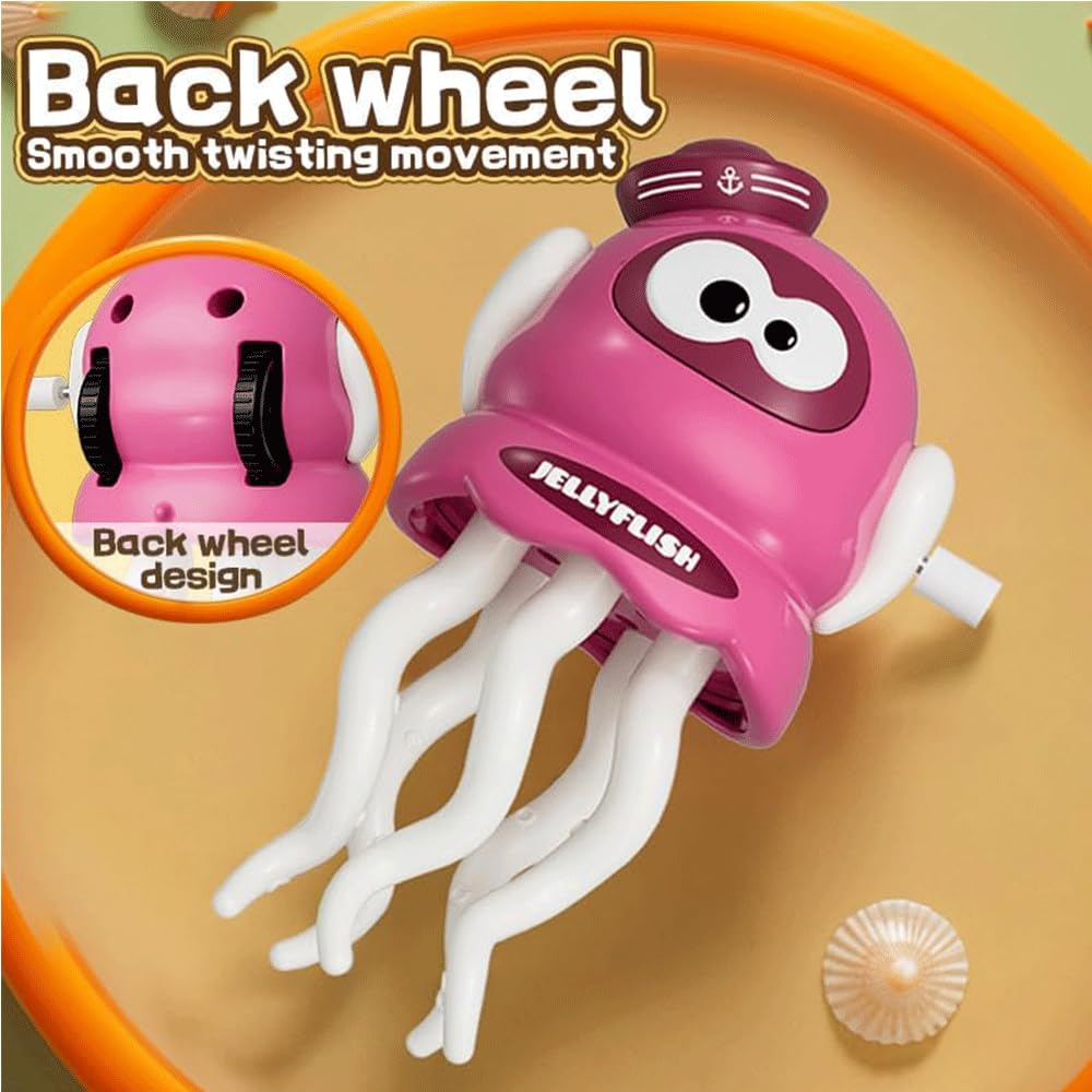 Wind-Up Jellyfish Twist Toy – No Battery Required, Fun Wiggling Action for Kids