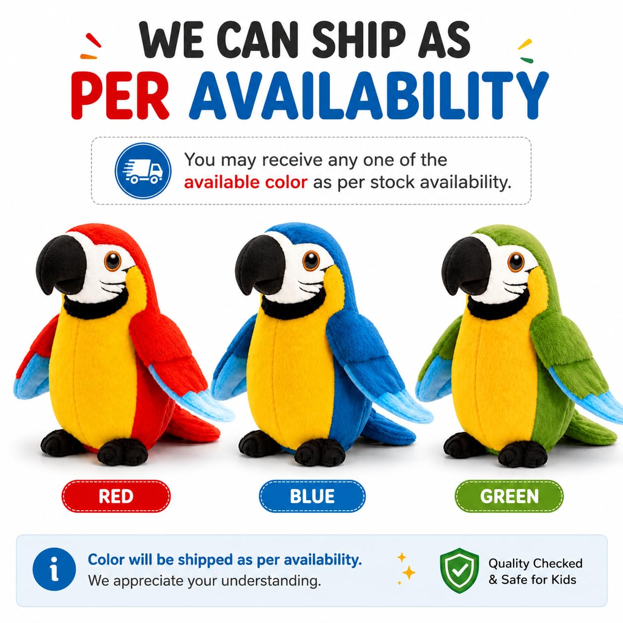 Talking Parrot Plush Toy – Repeats What You Say! 🦜