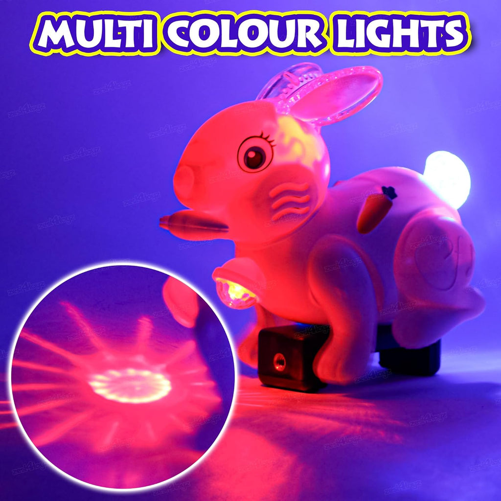 Cute Bunny LED Musical Crawling Toy for Kids 🐰✨