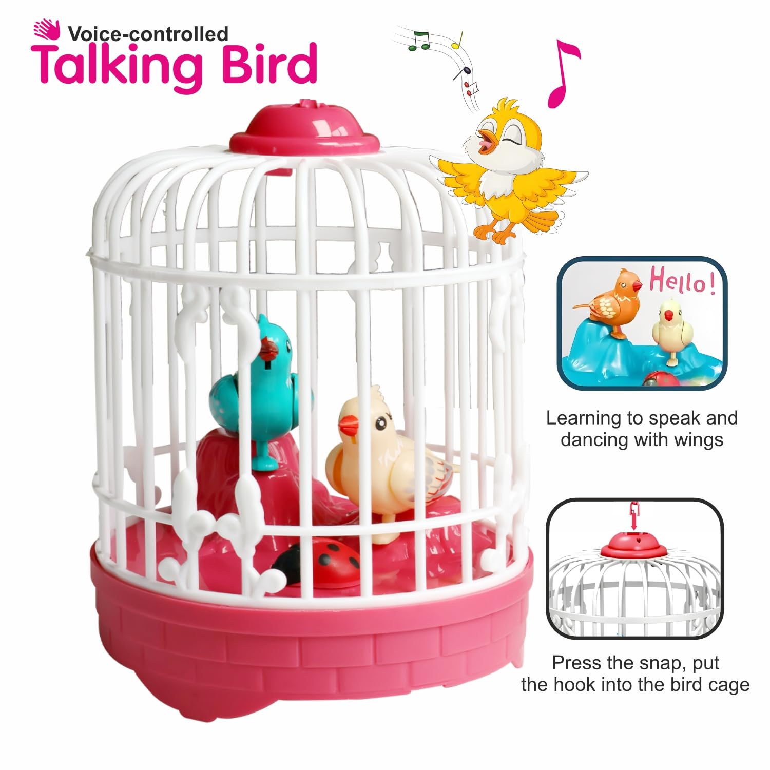 Cute Musical Bird Cage Toy 🐦🎶