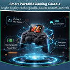 Portable Retro Game Console Controller – Built-in Games (🎮 520 Built-in Classic Games!)