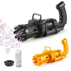 ✨ Electric Gatling Bubble Gun Toy | 8-Hole Automatic Bubble Blaster with Bubble Solution ✨