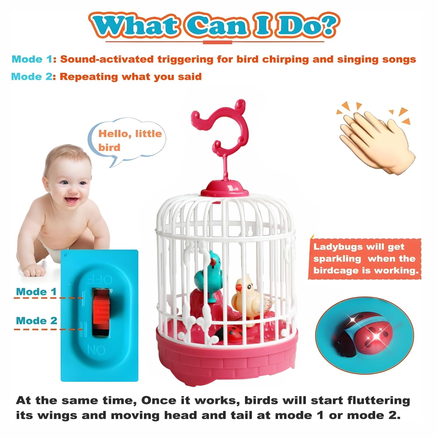 Cute Musical Bird Cage Toy 🐦🎶