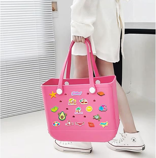 Silicon Tote Bag with 16 pcs accessories Perfect beach bag for women and kids