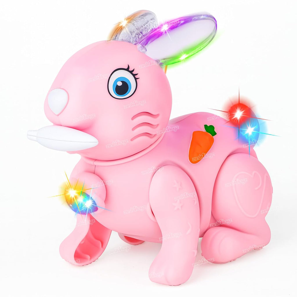 Cute Bunny LED Musical Crawling Toy for Kids 🐰✨