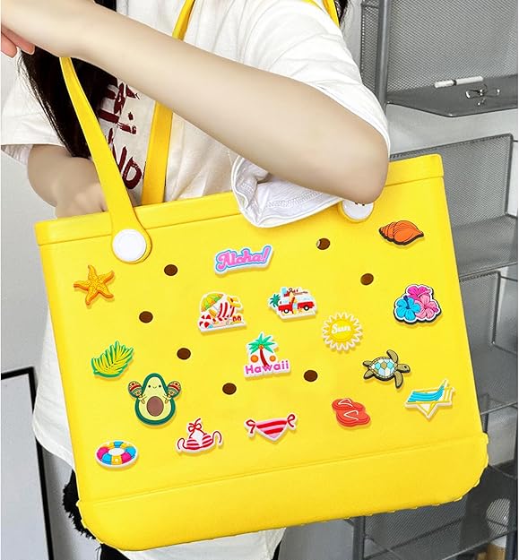 Silicon Tote Bag with 16 pcs accessories Perfect beach bag for women and kids