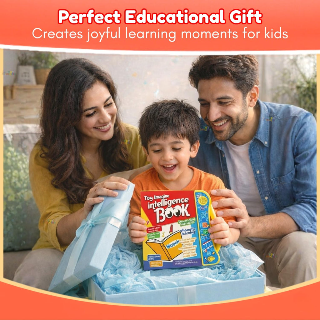 Interactive Intelligence Learning Book for Kids with Sound & Phonics (Ages 3+)