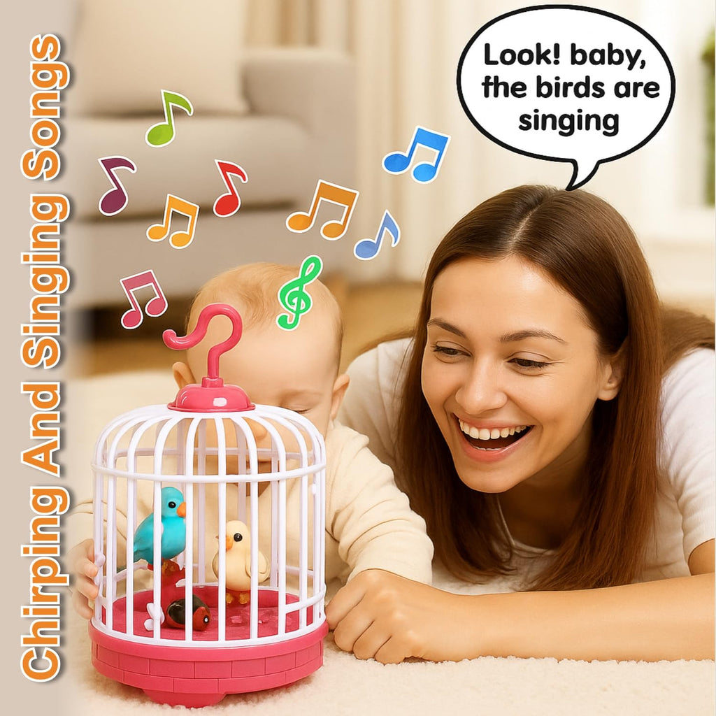 Cute Musical Bird Cage Toy 🐦🎶