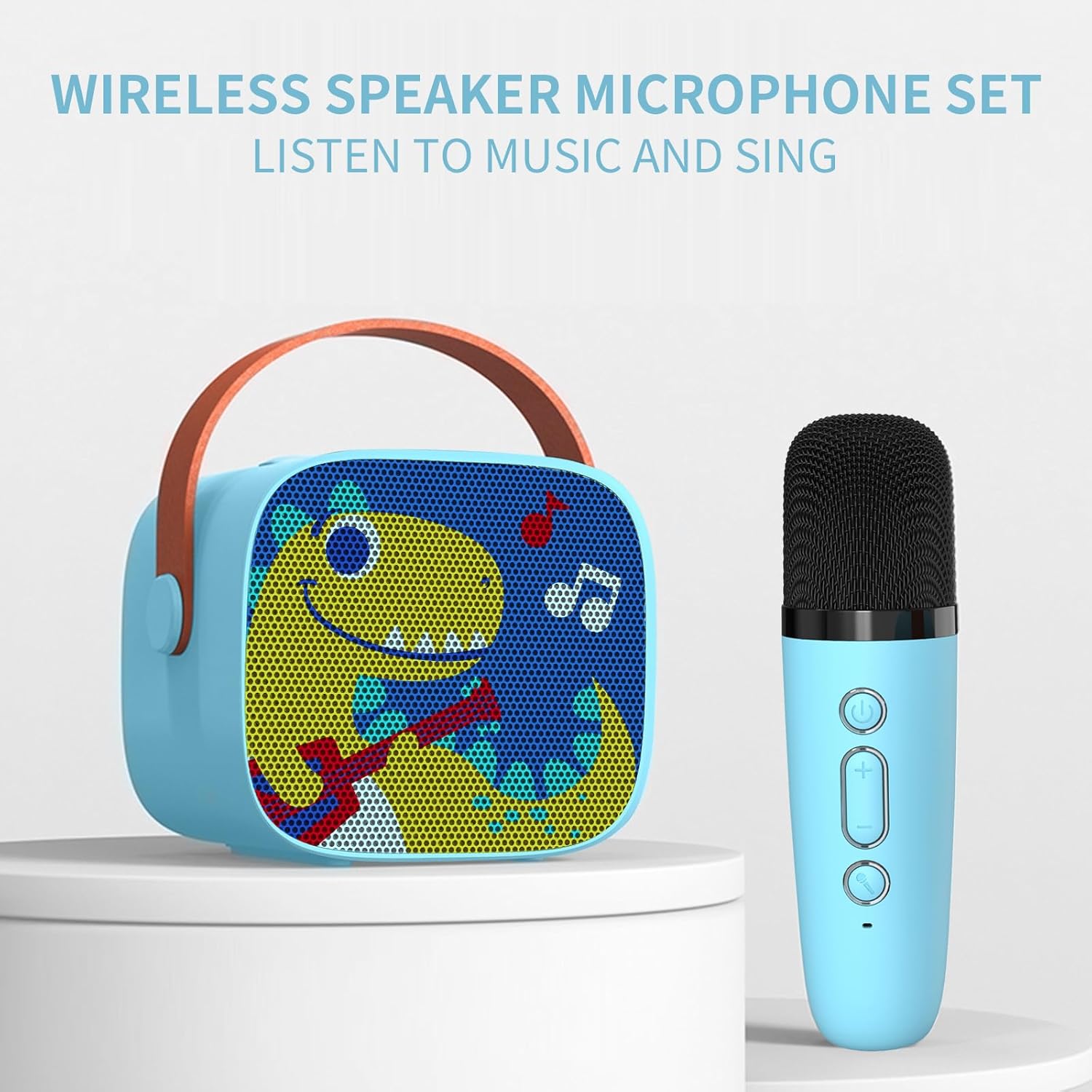 Dinosaur Karaoke Speaker for Kids with Mic