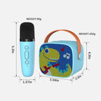 Dinosaur Karaoke Speaker for Kids with Mic