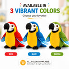 Talking Parrot Plush Toy – Repeats What You Say! 🦜