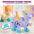 Musical Crawling Camel Toy with Lights & Sounds for Babies