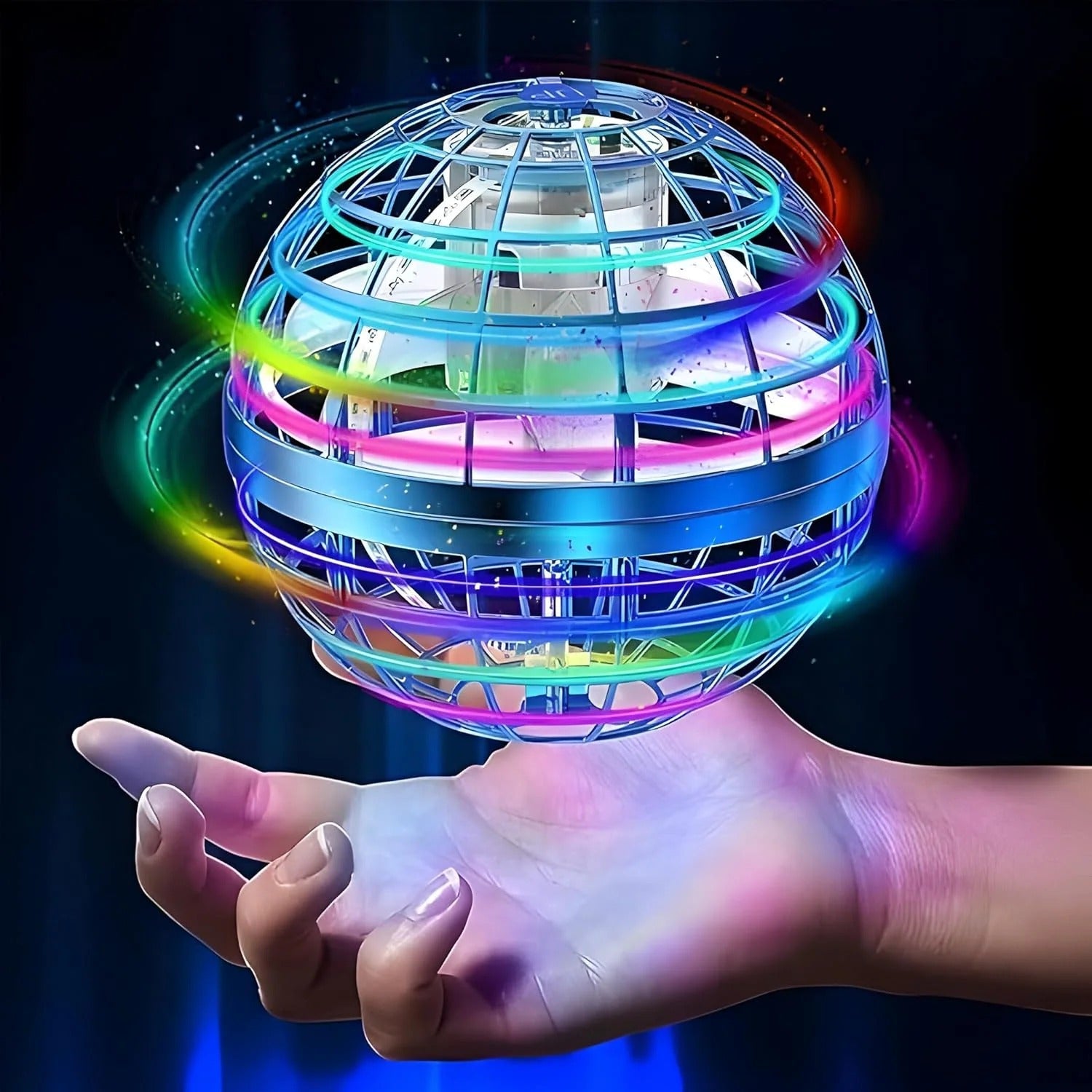 Flying LED Spinner Ball Toy – Boomerang Mini Drone