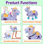 Musical Crawling Camel Toy with Lights & Sounds for Babies