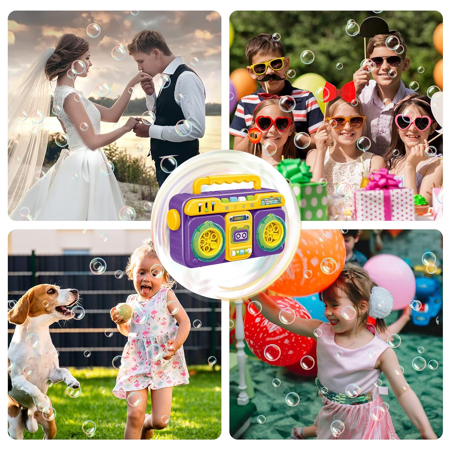 Bubble Machine Automatic Bubble Blower for Kids