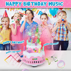 Musical Bubble Cake Toy with Lights, Rotating Action & Bump and Go