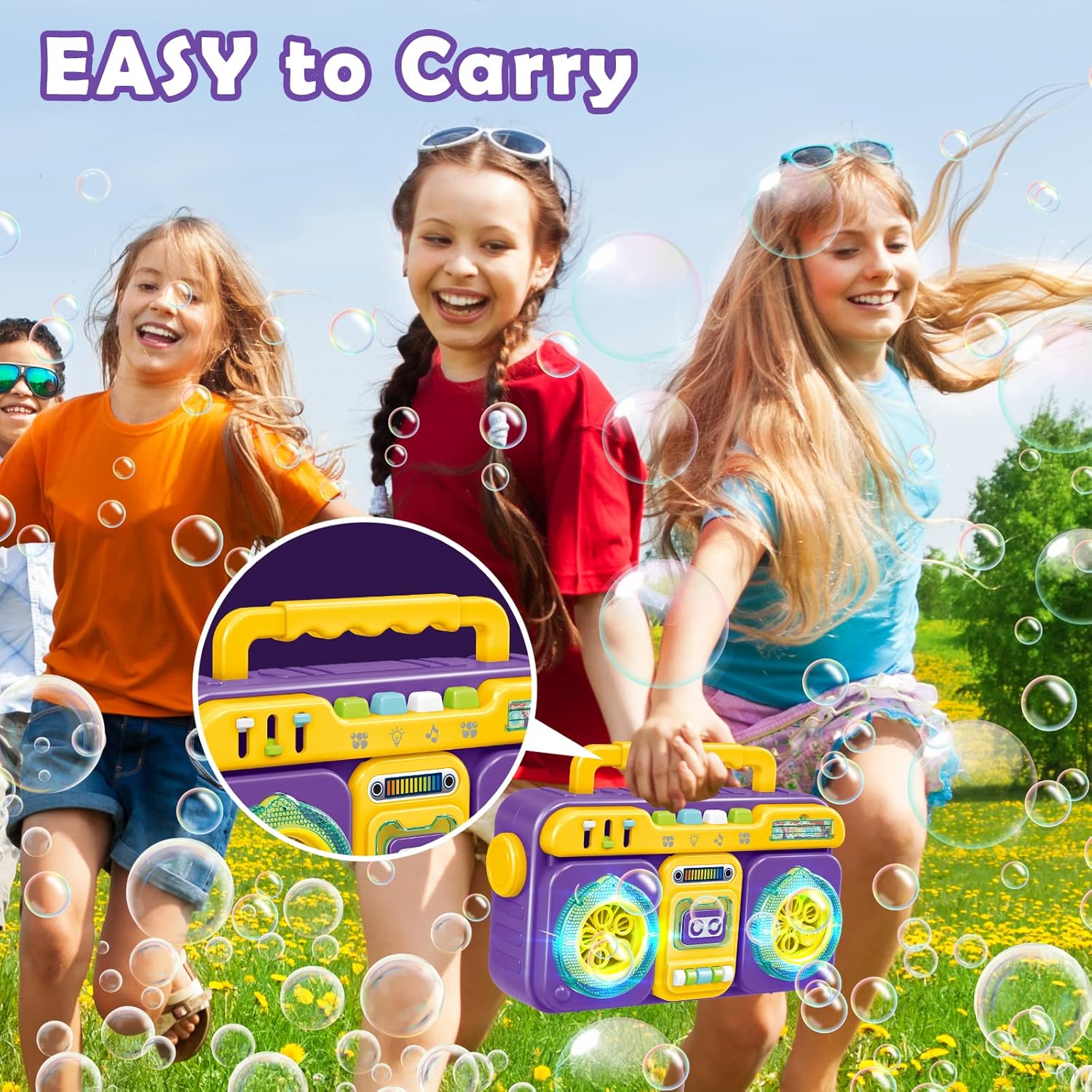 Bubble Machine Automatic Bubble Blower for Kids