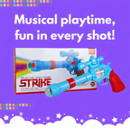 Kids Light-Up Musical Toy Blaster Gun with Colorful LED Effects