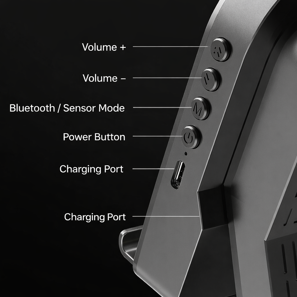 Wireless Induction Bluetooth Speaker Mobile Stand