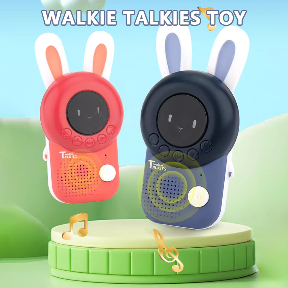 Cute Bunny Walkie-Talkie Toy for Kids with Long Range & Flashlight