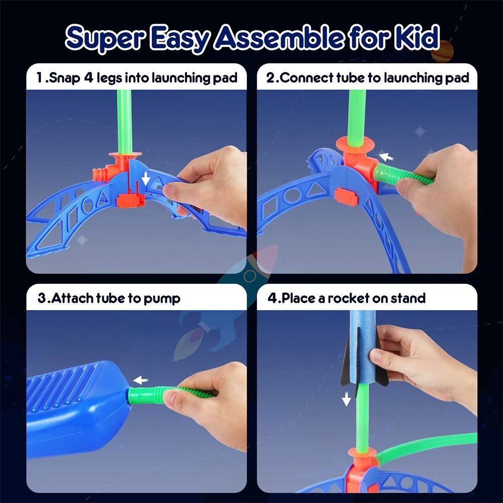 Kids Foam Rocket Launcher Toy – Outdoor Fun Jump Rocket (Copy)