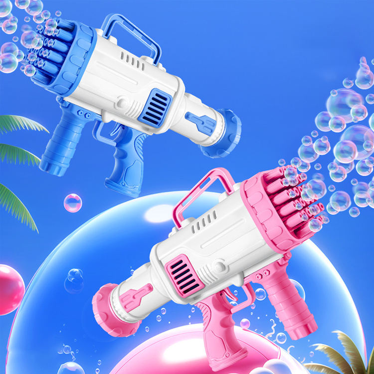 Kids Automatic Multi-Nozzle Bubble Blaster Gun