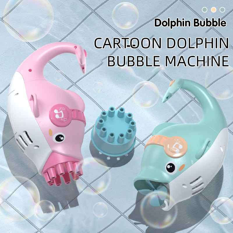 Dolphin Bubble Machine Toy – 10-Hole Automatic Bubble Blower for Kids 🐬🫧