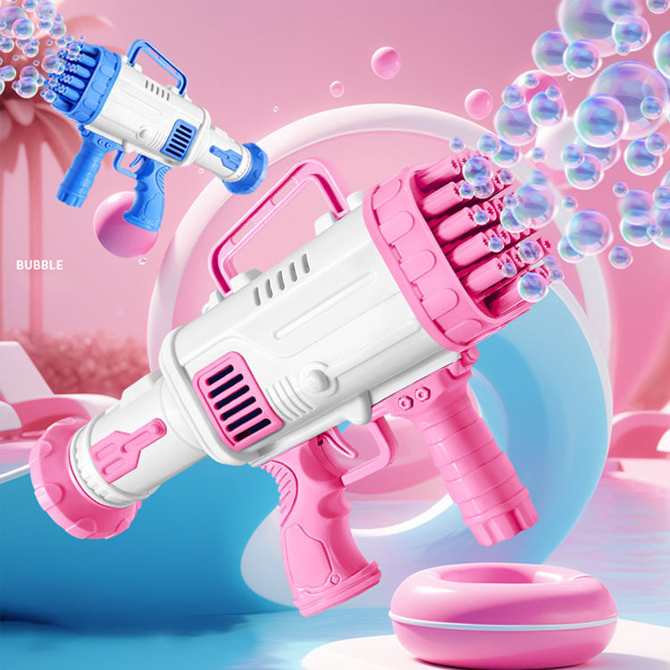 Kids Automatic Multi-Nozzle Bubble Blaster Gun