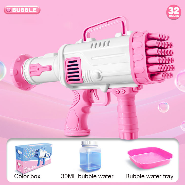 Kids Automatic Multi-Nozzle Bubble Blaster Gun