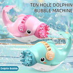 Dolphin Bubble Machine Toy – 10-Hole Automatic Bubble Blower for Kids 🐬🫧