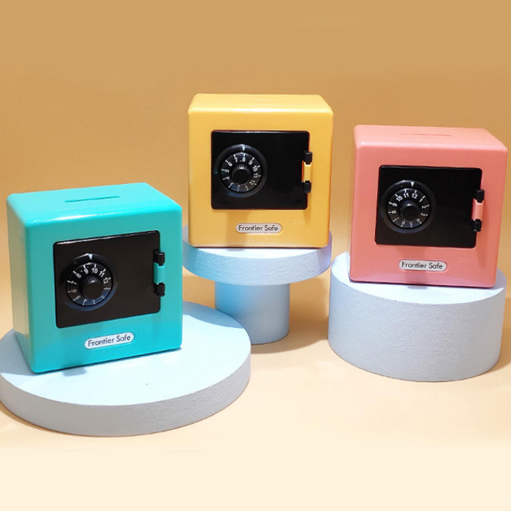 Mini Combination Lock Safe Money Box for Kids & Home Savings