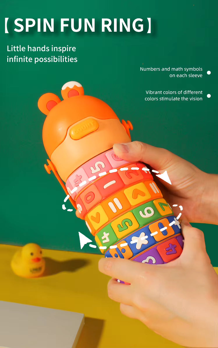 Kids Interactive Counting & Math Learning Bottle with Sling Strap