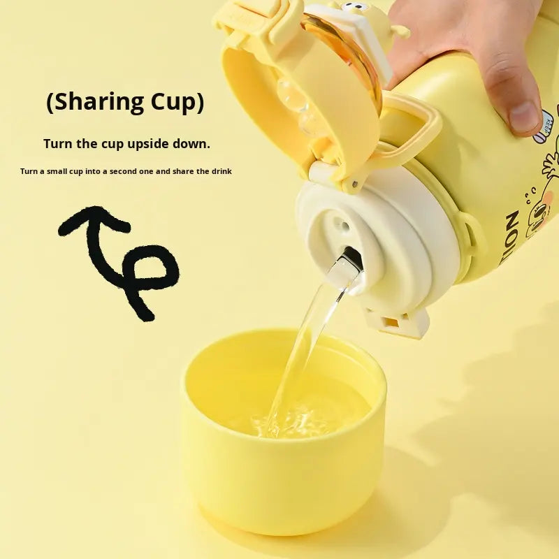 Cute Insulated Kids Water Bottle – Available in Four Fun Colors (Porcelain White, Cool Blue, Heartbeat Pink & Brilliant Yellow)