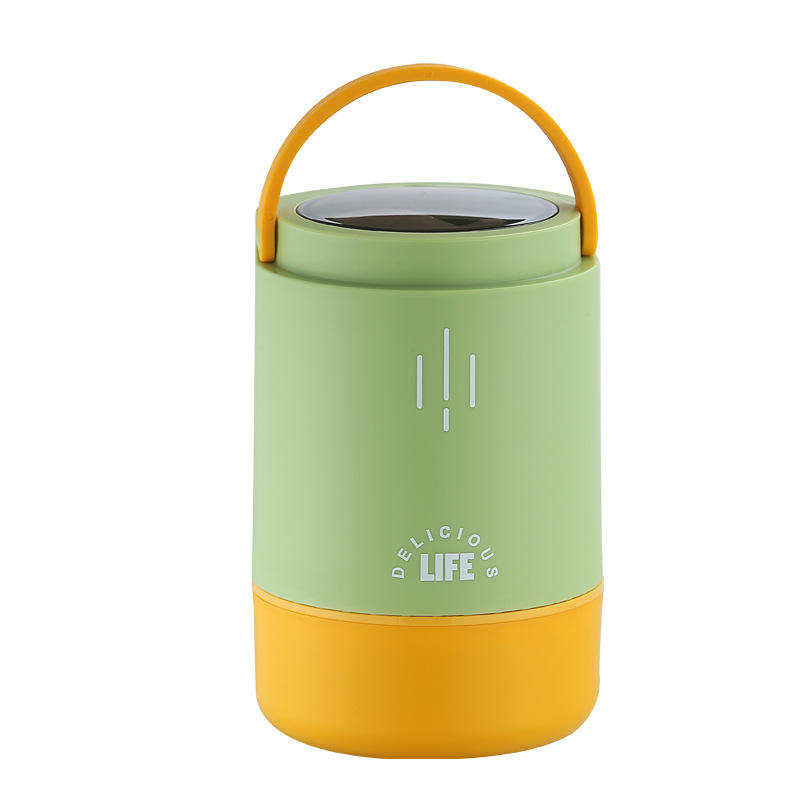 Quirk Stainless Steel Insulated Lunch Box - 900ml Three-Layer Portable Bento Box with Lid for Office Workers & Students